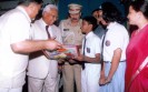 His Excellency Sh. A.R Kidwai, Hon’ble Governor, Haryana felicitating FMS students.