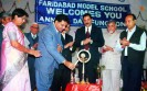 Sh. Mehtab Singh Sehrawat ,I.A.S, Commissioner, MCF , Sh. Pushpender Singh Chauhan,H.C.S and Sh. J.P Chaudhary , Chairman , District Consumer Redressal Forum lighting the lamp at FMS.